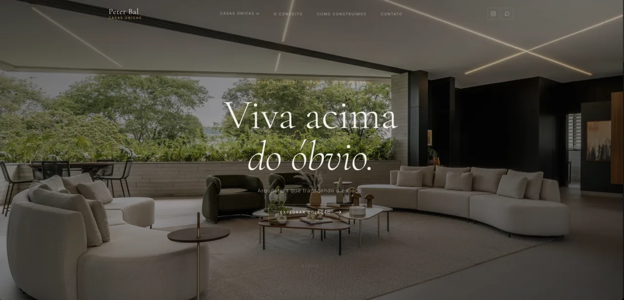 Peter Bal Casas Únicas real estate website designed and built by GroundUp